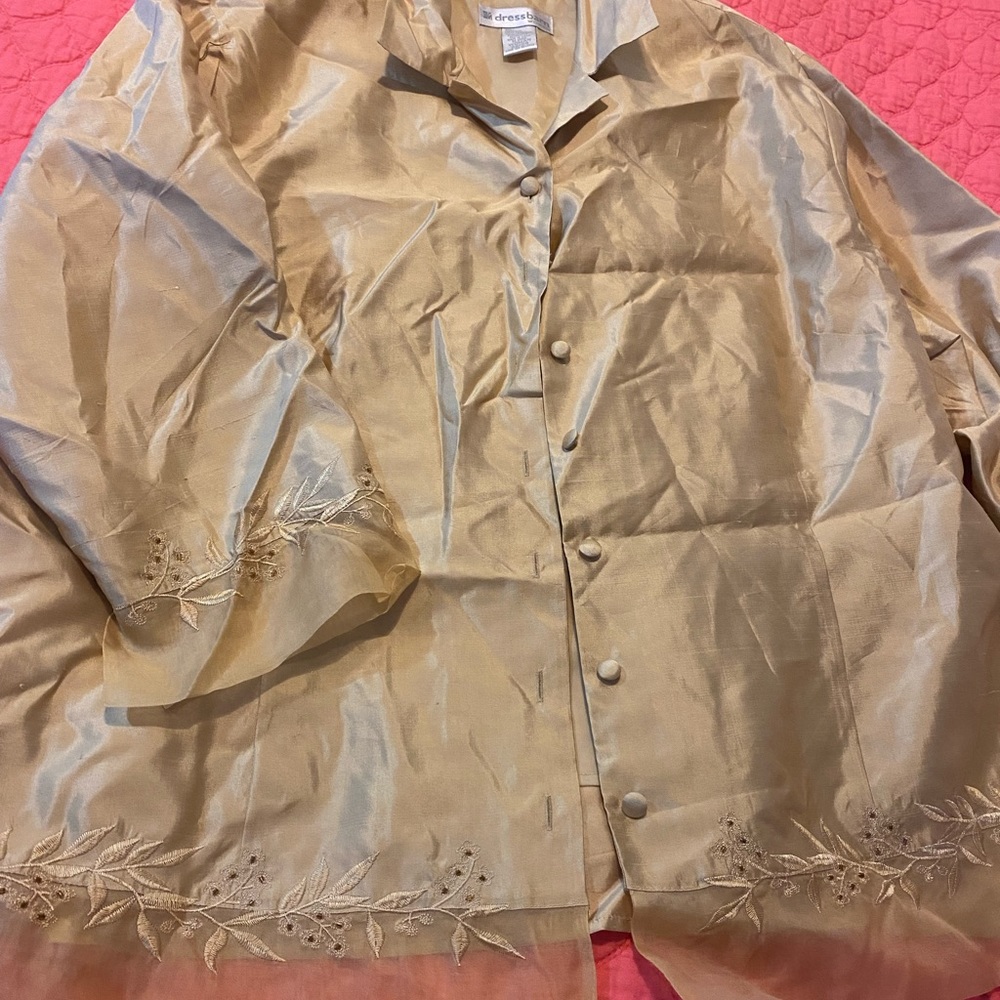 Dress barn 22/24 tan womens jacket